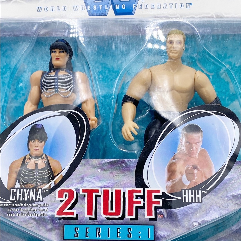Jakks Pacific WWF/WWE 2 Tuff Series 1 HHH Triple H & Chyna